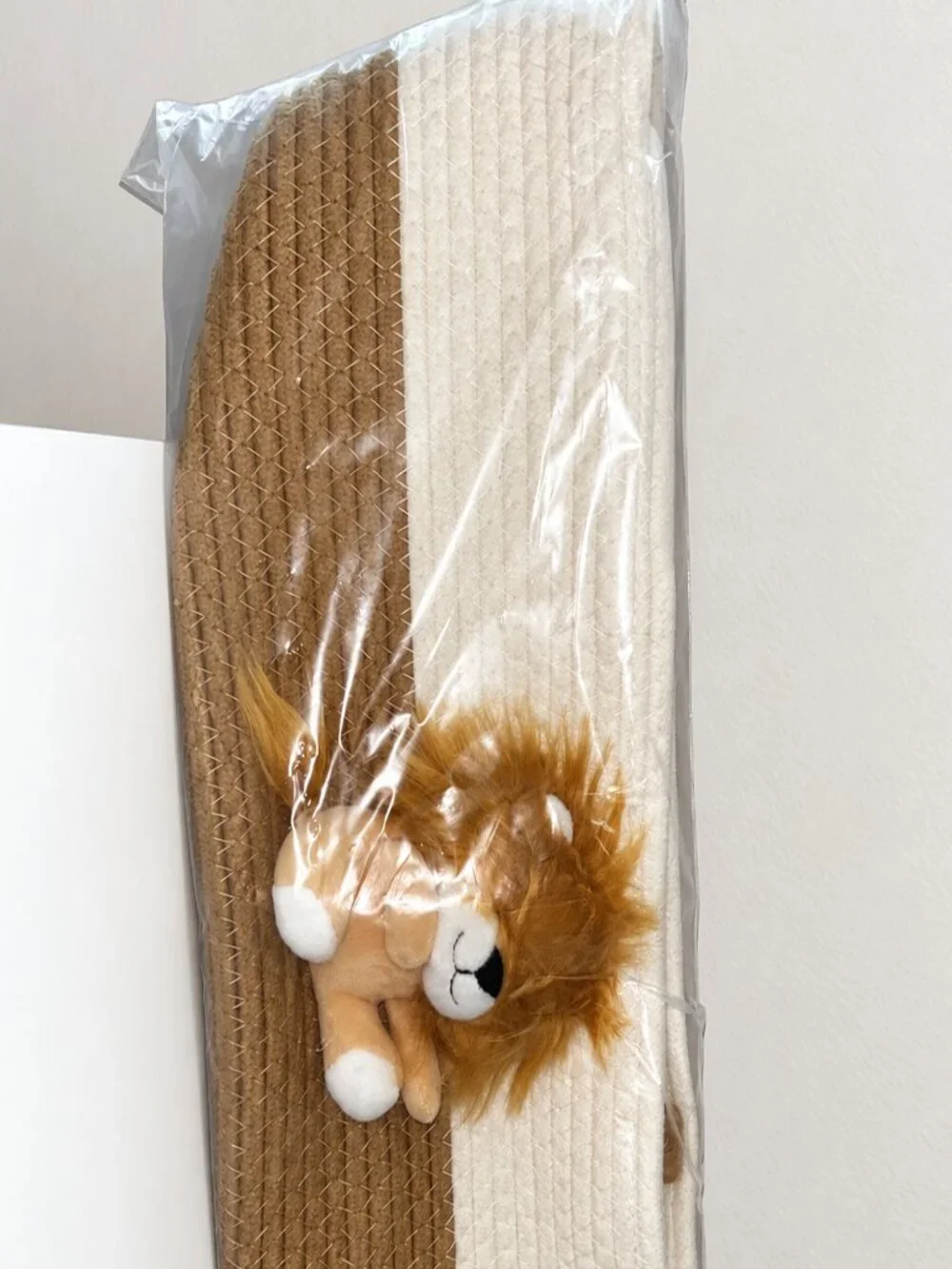 Cotton Rope Nursery Storage Caddy Plush Animal Organizer – NEW